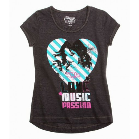 T-shirt disney violetta noir pour fille 10 ans
