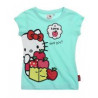 T-shirt hello kitty pour fille bleu ciel j'aime les pommes et vous