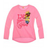 T-shirt manches longues minions rose pour fille