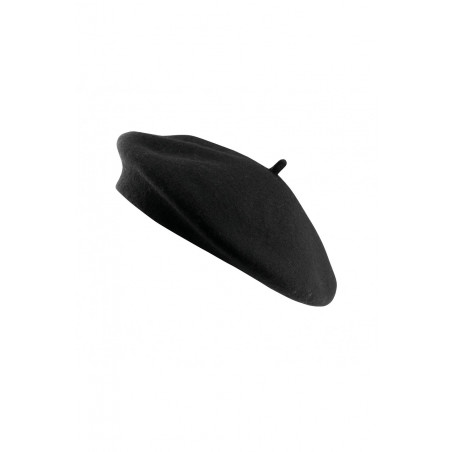 Béret basque en laine noir K-UP