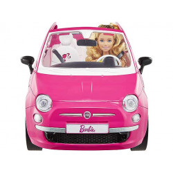 Barbie voiture Fiat 500 rose Convertible Barbie