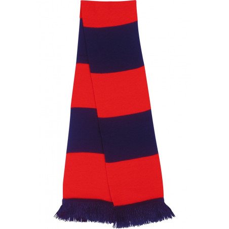 Écharpe bicolore "Team" Rouge et bleu marine Result