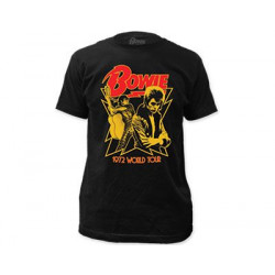 T-Shirt David Bowie 1972 World Tour Vintage Taille L