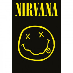 Drapeau Poster Nirvana Smiley
