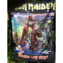 Drapeau poster en tissu Iron Maiden stranger in a strange land