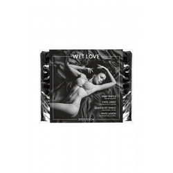 Drap massage en vinyle noir grand format FETISH TENTATION