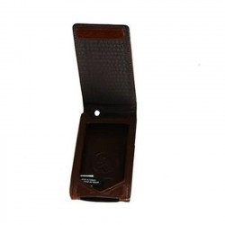 Etui iPhone 3, 4 DIESEL Cuir marron, Galápagos à rabat