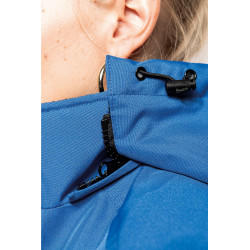 Parka femme avec capuche noire zip. Kariban