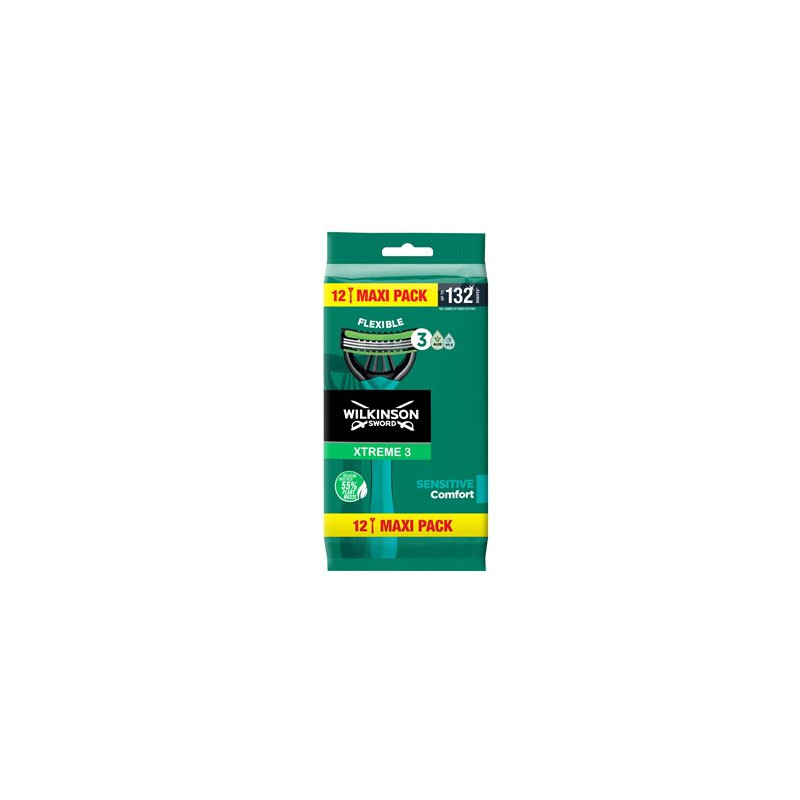 Rasoirs jetables Wilkinson Xtreme 3 - Pure sensitive - x12 Rasoirs jetables Wilkinson Xtreme 3 - Pure sensitive - x12