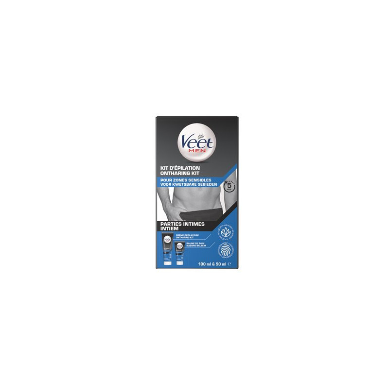 Crème dépilatoire Zones Intimes Veet Men 100+50ml