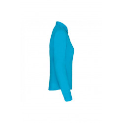 Chemise bleu turquoise popeline polycoton entretien facile femme