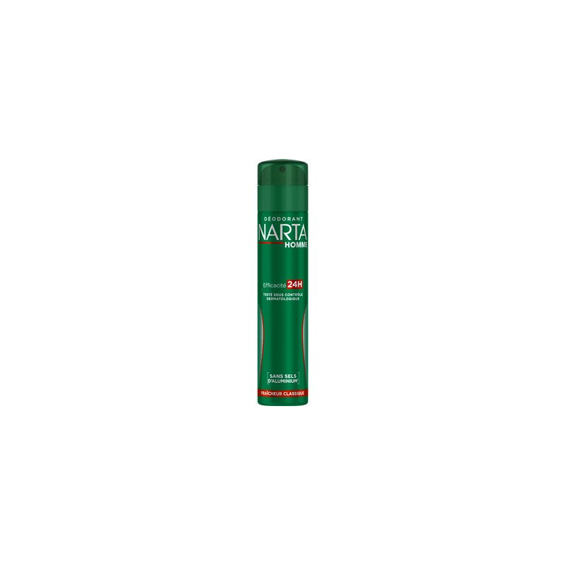 Déodorant spray Narta Homme efficacité 24h - 200ml Déodorant spray Narta Homme efficacité 24h - 200ml