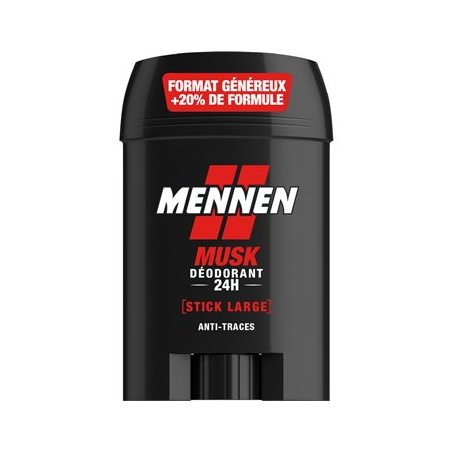 Déodorant stick Mennen Homme musk 24h - 60ml