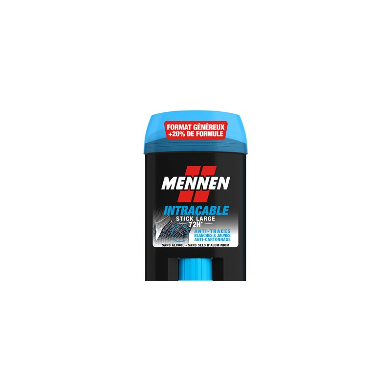 Déodorant stick Mennen Homme intraçable 72h - 60ml