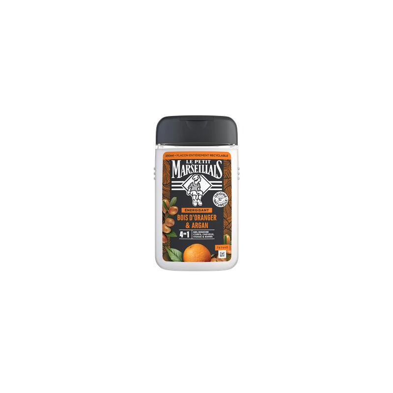 Gel douche Le Petit Marseillais Homme - Orange/Argan - 250ml