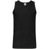 T-shirt sans manches noir homme Valueweight Athletic Fruit of the Loom