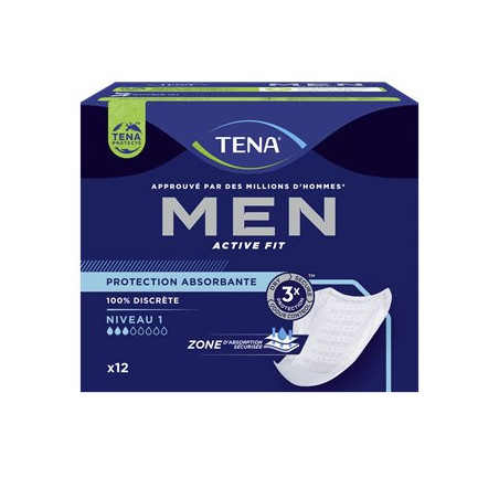 Serviettes Tena Men Level 1 - x12