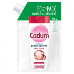 Gel douche Cadum Ecopack Dermo-respect - 500ml