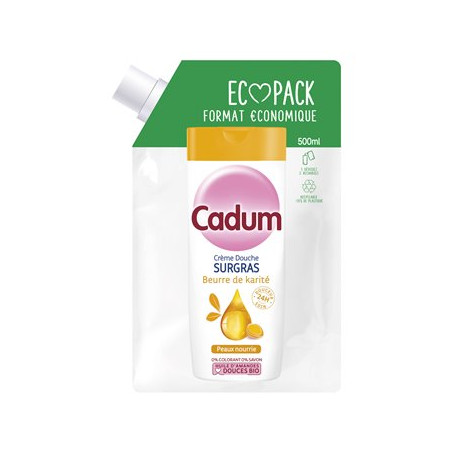 Gel douche Cadum Ecopack Surgras Karité - 500ml