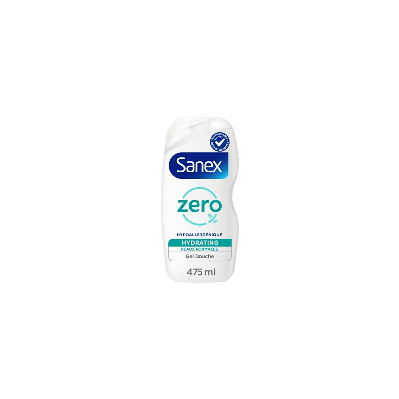 Gel douche Sanex zéro 0% Peaux normales - 475ml