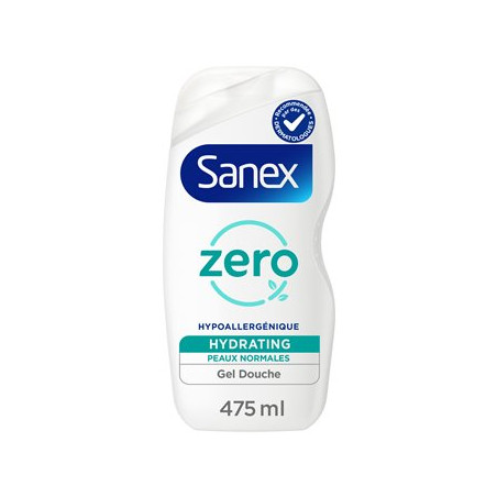 Gel douche Sanex zéro 0% Peaux normales - 475ml