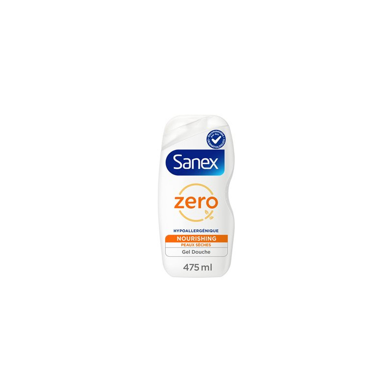 Gel douche Sanex Zéro 0% Peaux sèches - 475ml