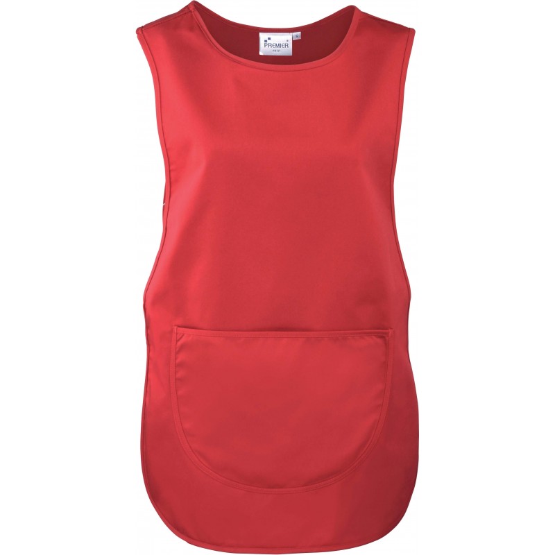 Tablier chasuble rouge pour coiffeur, menage etc.. marque premier PR171 Tablier chasuble rouge pour coiffeur, menage etc.. marque premier PR171