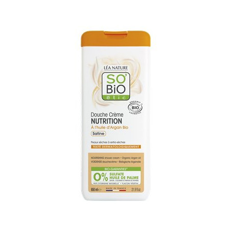 Gel douche argan So Bio Etic Nutrition - 650ml