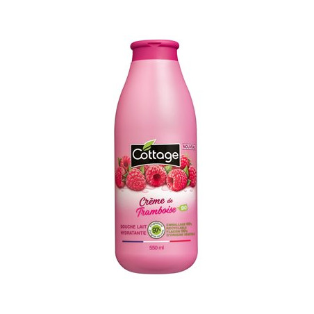Gel douche lait Cottage Framboise Bio - 550ml