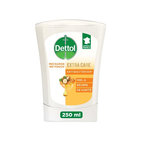 Recharge Savon Mains Dettol Miel et Beurre de Karité 250ml