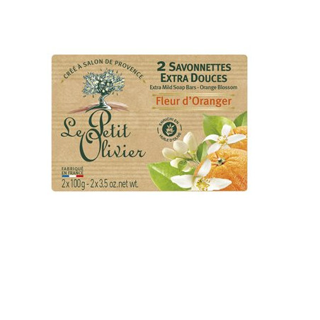 Savon Le Petit Olivier Fleur d'oranger - 2x100g