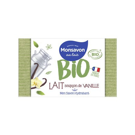 Savon Monsavon Lait-Vanille Bio - 100g