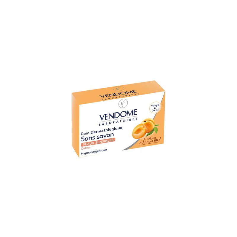 Pain Dermatologique VENDOME peaux sensibles Abricot - 100g