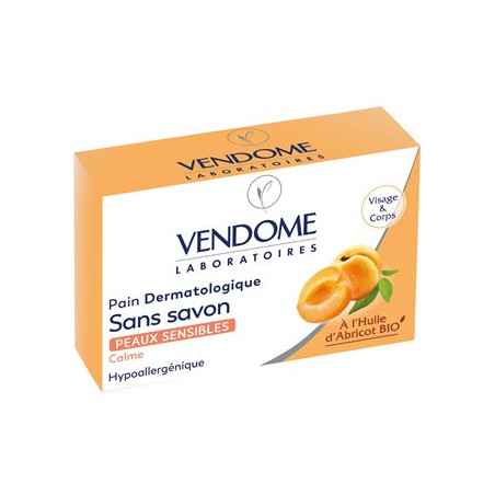 Pain Dermatologique VENDOME peaux sensibles Abricot - 100g