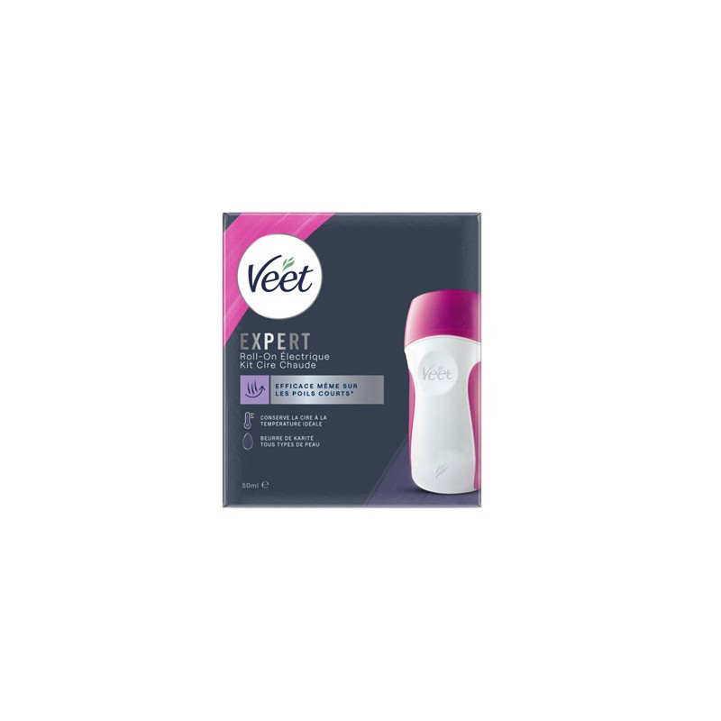 Roll-On EasyWax Expert Veet Appareil + Recharge Cire 50ml