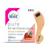 Cire Chaude au Sucre Pure Veet 100% d'Origine Naturelle 250ml