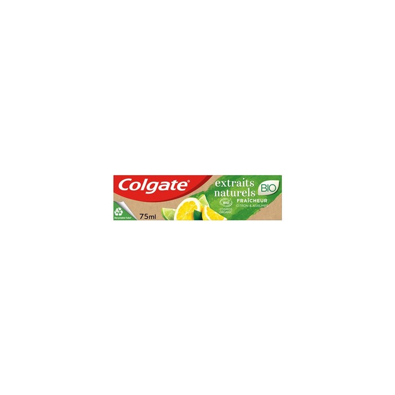 Dentifrice Colgate Bio Citron et agrumes - 75ml Dentifrice Colgate Bio Citron et agrumes - 75ml