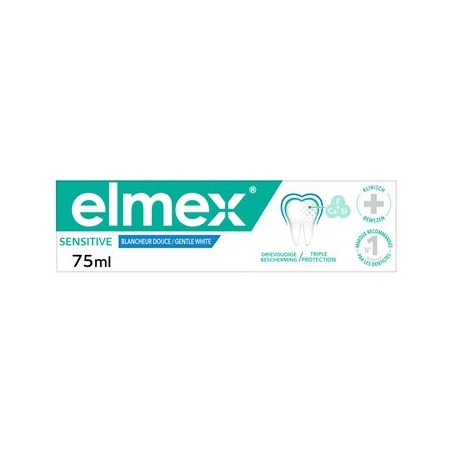 Dentifrice Elmex Sensitive Blancheur douce - 75ml