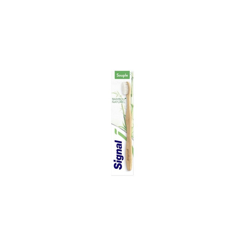 Brosse à dents bambou Signal souple - 1 pièce