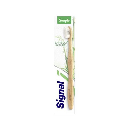 Brosse à dents bambou Signal souple - 1 pièce