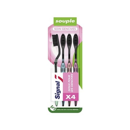 Brosse à dents Signal Soin gencives souple - x4