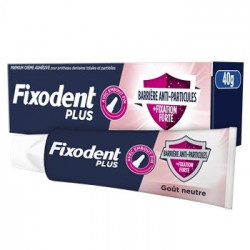 Crème adhésive Fixodent Plus Anti-particules - 40g
