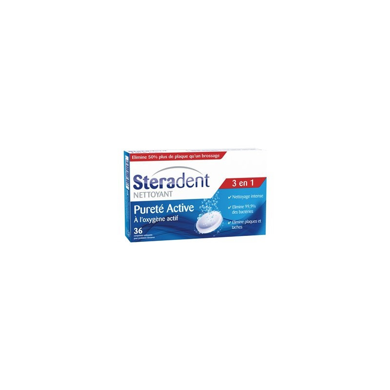 Nettoyant Steradent Pureté active - x36
