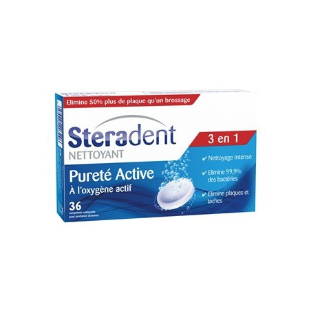 Nettoyant Steradent Pureté active - x36