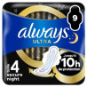 Serviettes Always Ultra Secure night -T4 - x9