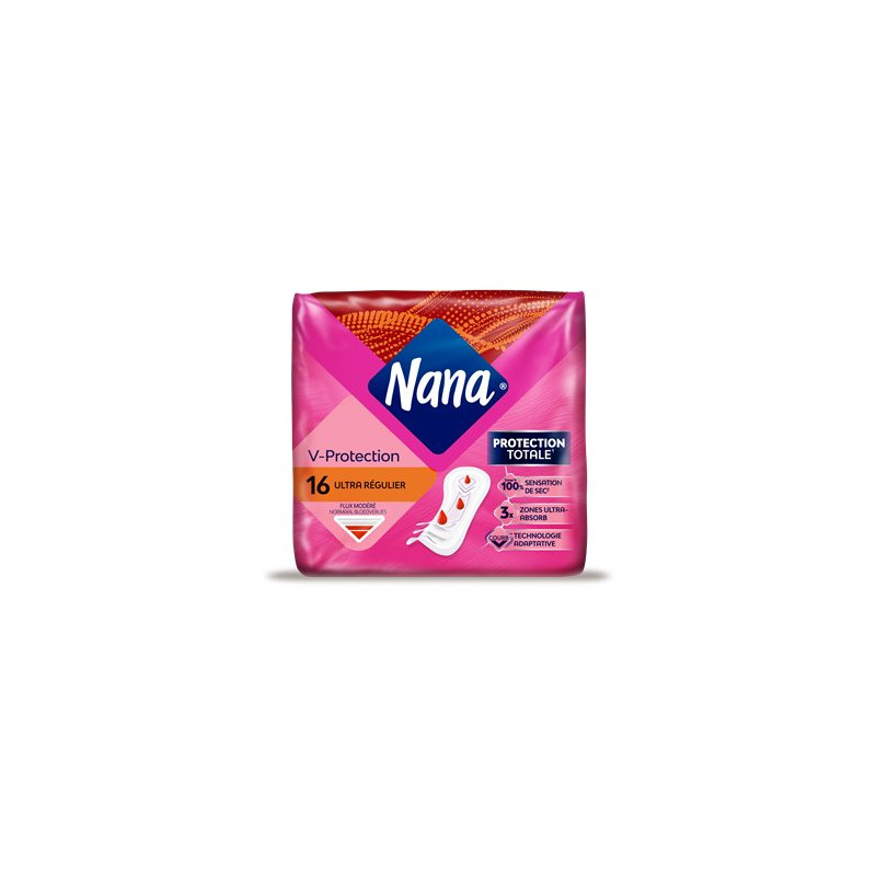 Serviettes hygiéniques Nana Ultra - Régulier- x16