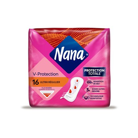 Serviettes hygiéniques Nana Ultra - Régulier- x16