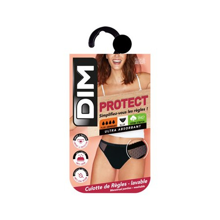 Culotte menstruelle DIM Flux abondant noir - T36/38