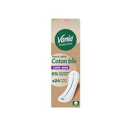 Protège-slip Protection Vania Long voile Bio - x24