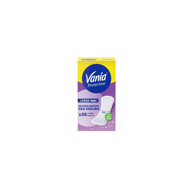 Protège-slips Vania Protect Aloe Vera - Large - x36 Protège-slips Vania Protect Aloe Vera - Large - x36